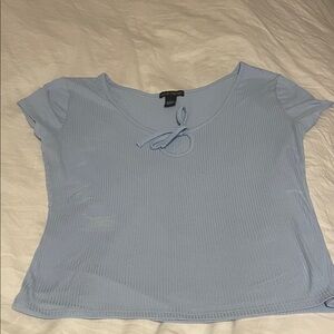 Theory Light Blue Short Sleeve Top